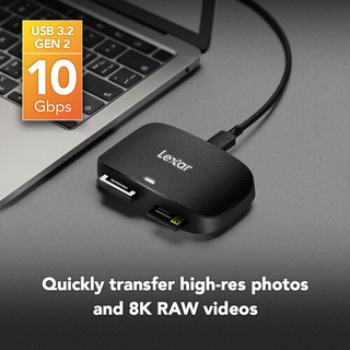 Đầu đọc thẻ Lexar RW520 Professional CFexpress Type B/ Thẻ SD USB 3.2 Gen 2, BH chính hãng 12 tháng