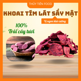 THUYTIENFOOD Khoai Tím Lát Sấy Giòn – Snack Ăn Vặt Healthy – Túi 200gr/500gr – Giòn Ngon Bổ Dưỡng