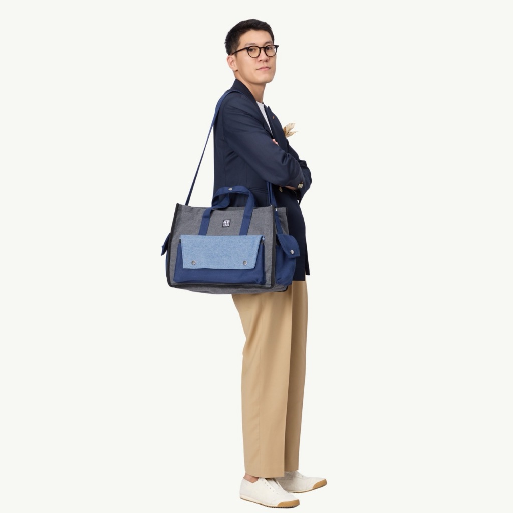 Pocket Messenger - Túi chéo quai xách 16" thời trang tiện dụng vải canvas Jamlos