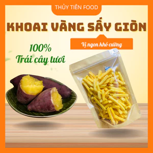 THUYTIENFOOD Khoai Lang Vàng Cọng Sấy Giòn – Snack Ăn Vặt Healthy – Túi 250gr/500gr – Giòn Ngon Tự Nhiên