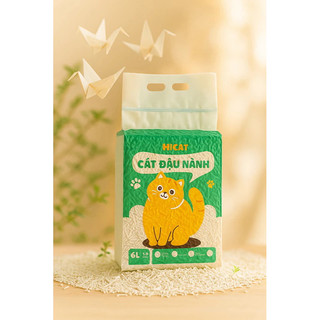 Cát vệ sinh Đậu Nành Hi Cat OmiCat Cho Mèo - Cát Đậu Nành Hữu Cơ HICAT túi 6L