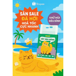 Cát vệ sinh Đậu Nành Hi Cat OmiCat Cho Mèo - Cát Đậu Nành Hữu Cơ HICAT túi 6L