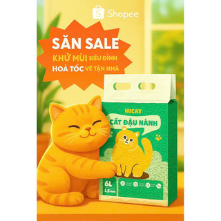 Cát vệ sinh Đậu Nành Hi Cat OmiCat Cho Mèo - Cát Đậu Nành Hữu Cơ HICAT túi 6L