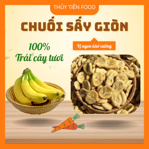 THUYTIENFOOD Chuối Laba Sấy Giòn – Snack Trái Cây Ăn Vặt – Túi 200gr/500gr – Giòn Ngon Tự Nhiên