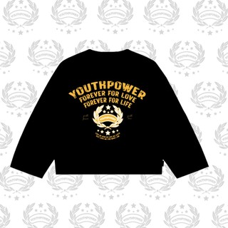 Áo Thun Tay Dài Boxy YOUTHPOWER FOREVER VER 2 From Rộng Nam Nữ Cổ Tròn Chất Liệu Cotton In Lụa Local Brand Top Women