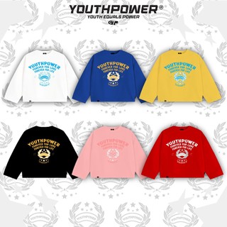 Áo Thun Tay Dài Boxy YOUTHPOWER FOREVER VER 2 From Rộng Nam Nữ Cổ Tròn Chất Liệu Cotton In Lụa Local Brand Top Women