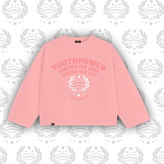 Áo Thun Tay Dài Boxy YOUTHPOWER FOREVER VER 2 From Rộng Nam Nữ Cổ Tròn Chất Liệu Cotton In Lụa Local Brand Top Women