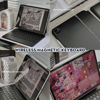 Bao Da Kèm Bàn Phím Magnetic Keyboard cho iPad Air 4/5/6/7, Pro 11-12.9, Pro M4/M5, Gen 10/11 A16 by MèoBer