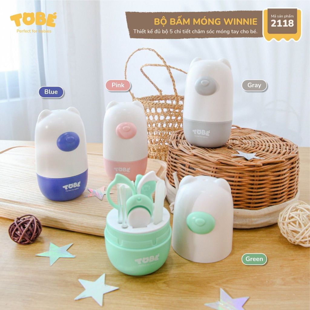 bộ dụng cụ bấm móng tay đa năng WINNIE TOBE cho bé