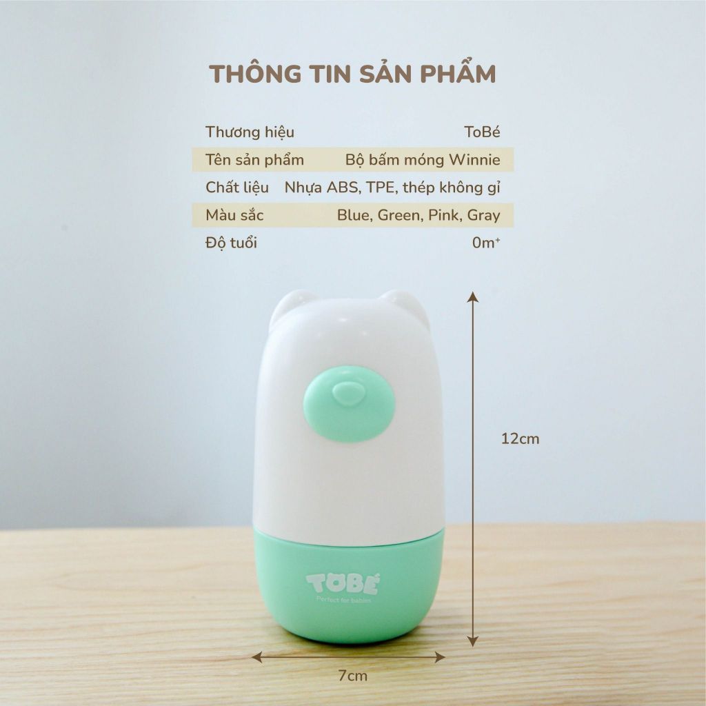 bộ dụng cụ bấm móng tay đa năng WINNIE TOBE cho bé