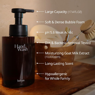 Nước rửa tay hương nước hoa HETRAS Perfumed Bubble Hand Wash