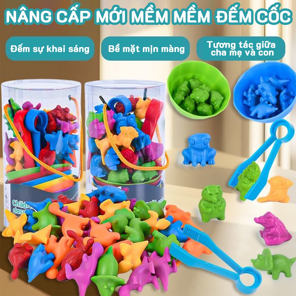 Bộ Đồ Chơi Đếm Động Vật Cho Trẻ Em Sớm Nhận Biết Màu Sắc Đồ Chơi Trợ Giảng Toán Học Đồ Chơi Giáo Dục