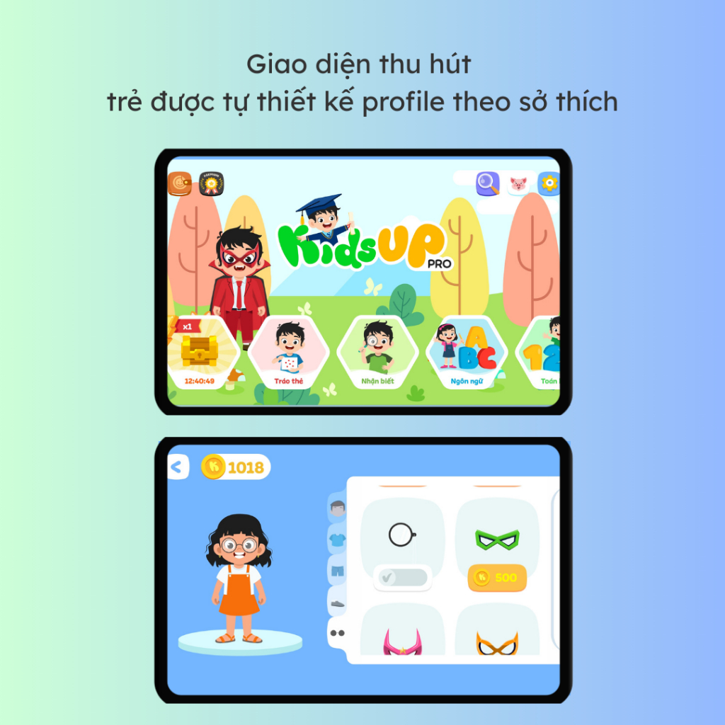 Khóa Học KidsUP Pro Gói 1 Năm - Chương trình giáo dục sớm toàn diện cho trẻ 1-8 tuổi