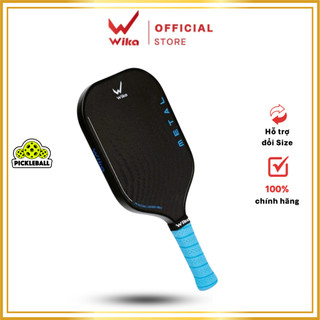 Vợt Pickleball Wika Metal chính hãng, Chất Liệu Carbon T300 , độ nhám vừa phải, bản 16mm
