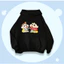Áo Hoodie Mùa Đông Cho Bé – Hình Shin Và Em Gái Ăn Cơm Đáng Yêu, Cotton Mềm Mịn, Êm Ái (M 273)
