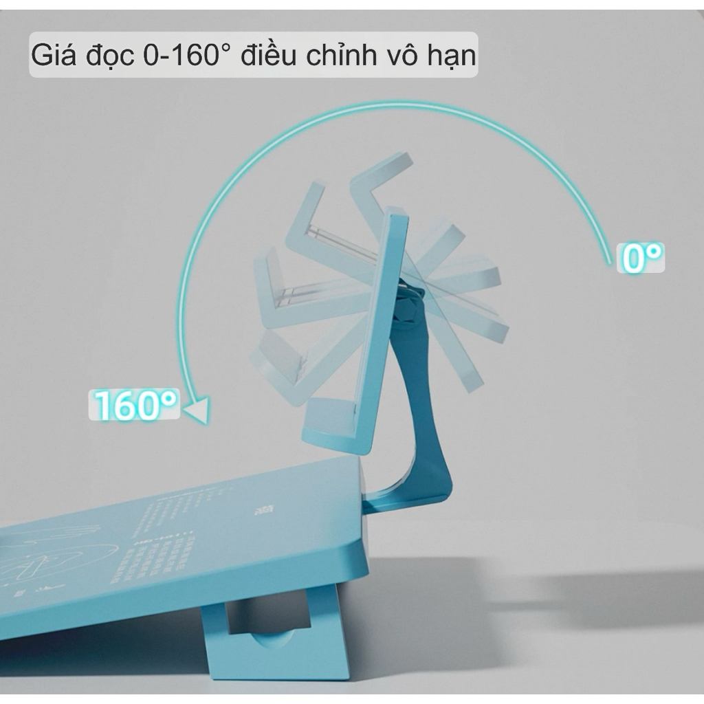 Bàn đọc viết có giá đỡ sách đệm ngực chống gù lưng, chống cận thị cho học sinh