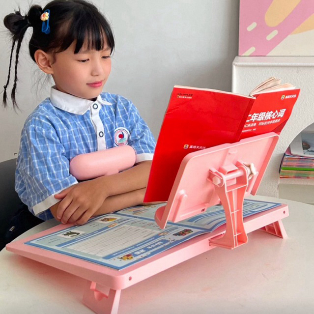 Bàn đọc viết có giá đỡ sách đệm ngực chống gù lưng, chống cận thị cho học sinh