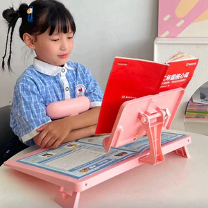 Bàn đọc viết có giá đỡ sách đệm ngực chống gù lưng, chống cận thị cho học sinh