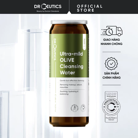 DRCEUTICS REFILL NƯỚC TẨY TRANG OLIVE – DẠNG NƯỚC & SỮA | TIẾT KIỆM – DỊU NHẸ, PHÙ HỢP MỌI LOẠI DA (480ml)