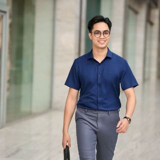 Áo sơ mi nam YODY  cộc tay nano chống nhăn khử mùi MOSH25A165