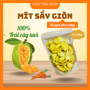 THUYTIENFOOD Mít Sấy Giòn – Túi 200gr – Snack Trái Cây Ăn Vặt – Giòn Tan Thơm Ngọt Tự Nhiên