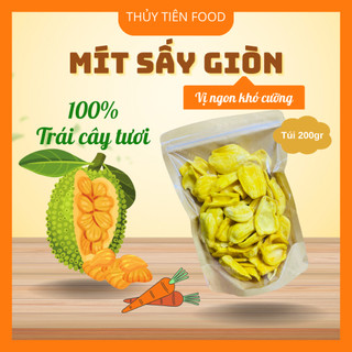 THUYTIENFOOD Mít Sấy Giòn – Túi 200gr – Snack Trái Cây Ăn Vặt – Giòn Tan Thơm Ngọt Tự Nhiên