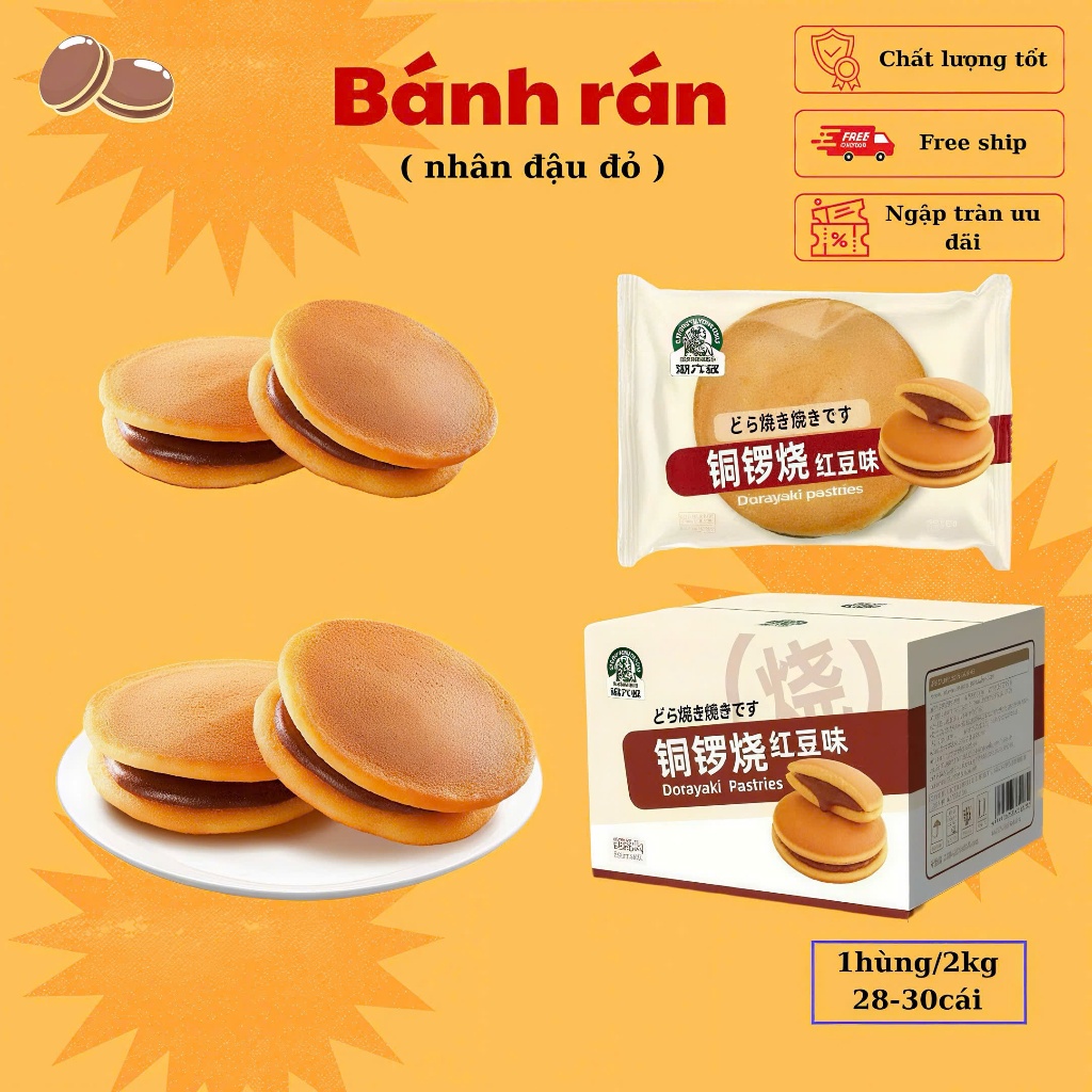 Bánh rán Dorayaki nhân đậu đỏ – dinh dưỡng cho bữa sáng, món ăn vặt ...