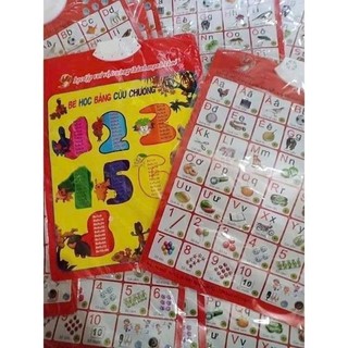 Bảng Chữ Cái Và Chữ Số Tiếng Việt Điện Tử Nói Treo Tường Cho Bé Bảng Cửu Chương Đồ Chơi Giáo Dục