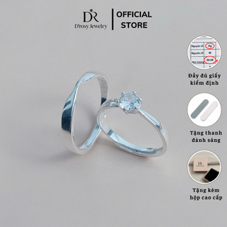 925 Silver Couple Rings, adjustable by D’rosy Jewelry Trang Sức Bạc