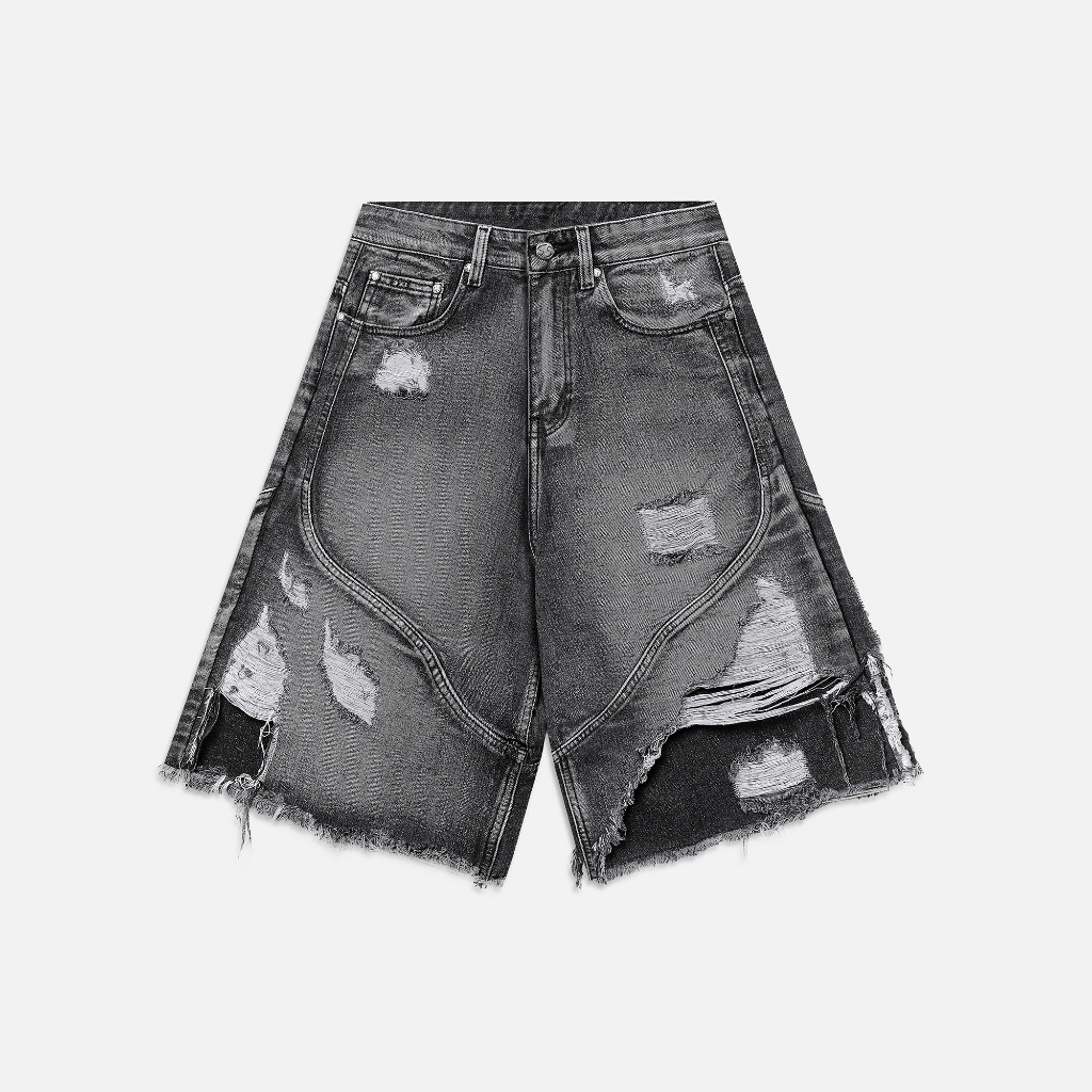 Quần NEEDS OF WISDOM Rebel Edge Jorts - Washed Black - Local Brand ...
