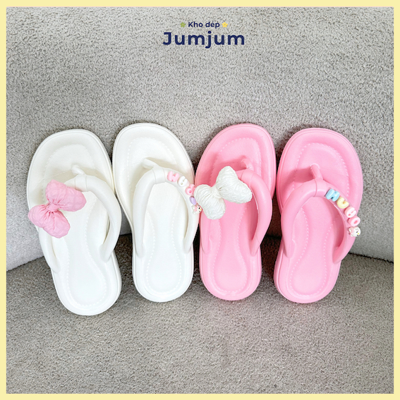 [GẮN TÊN YÊU CẦU - 𝐜𝐡𝐢 𝐜𝐡𝐮́ 𝐭𝐫𝐞̂𝐧 đ𝐨̛𝐧] Dép xỏ ngón eva êm chân đế 1.5 (cm) mềm nhẹ dẻo kháng nước