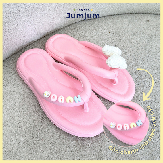 [GẮN TÊN YÊU CẦU - 𝐜𝐡𝐢 𝐜𝐡𝐮́ 𝐭𝐫𝐞̂𝐧 đ𝐨̛𝐧] Dép xỏ ngón eva êm chân đế 1.5 (cm) mềm nhẹ dẻo kháng nước