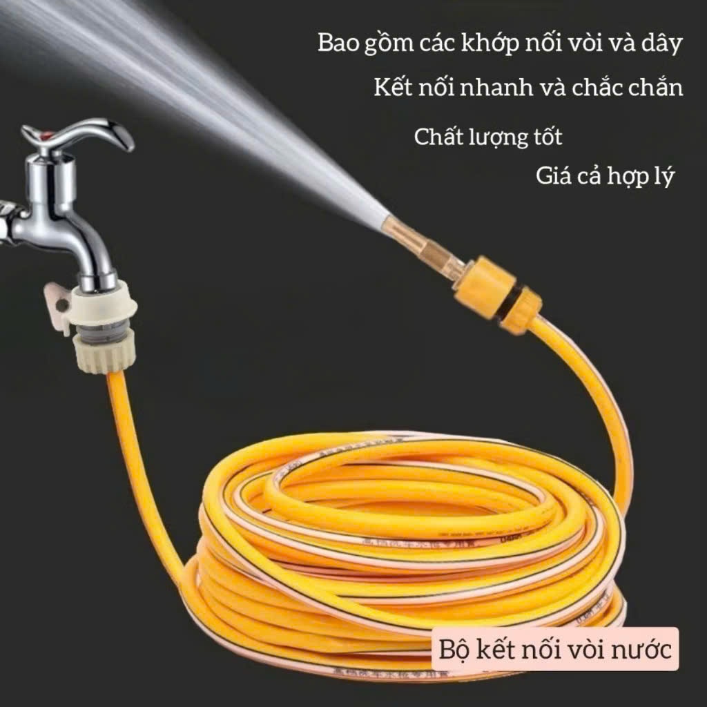 Bộ Dây Vòi Xịt Áp Lực Cao Tưới Cây Rửa Xe - Bộ Dây Vòi 5M