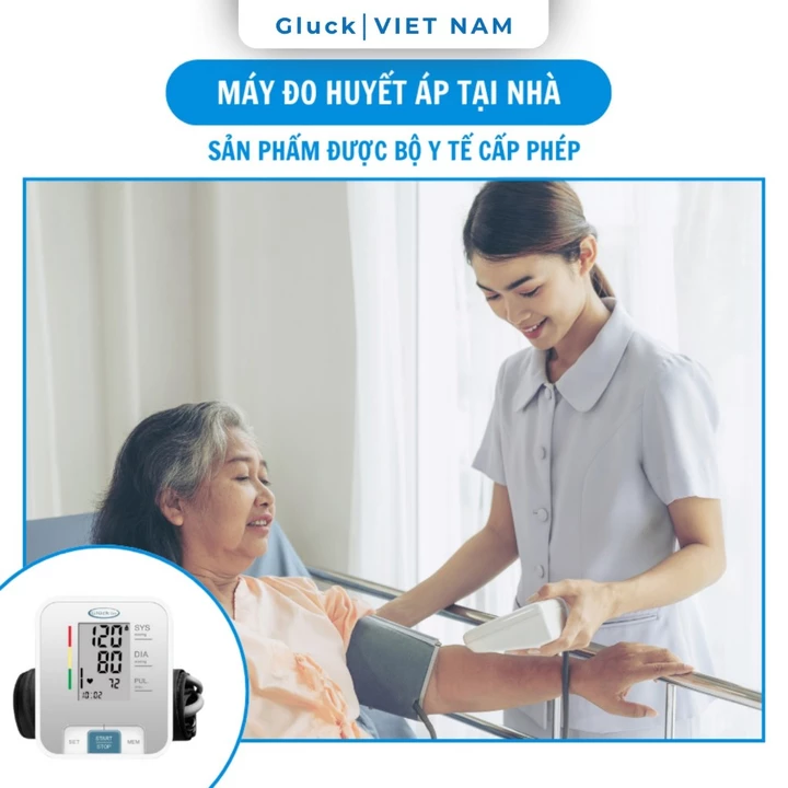 Máy Đo Huyết Áp Bắp Tay GLUCK B56 - Dùng Bin Đo Nhịp Tim Chính Xác Cao Tự Động – 3