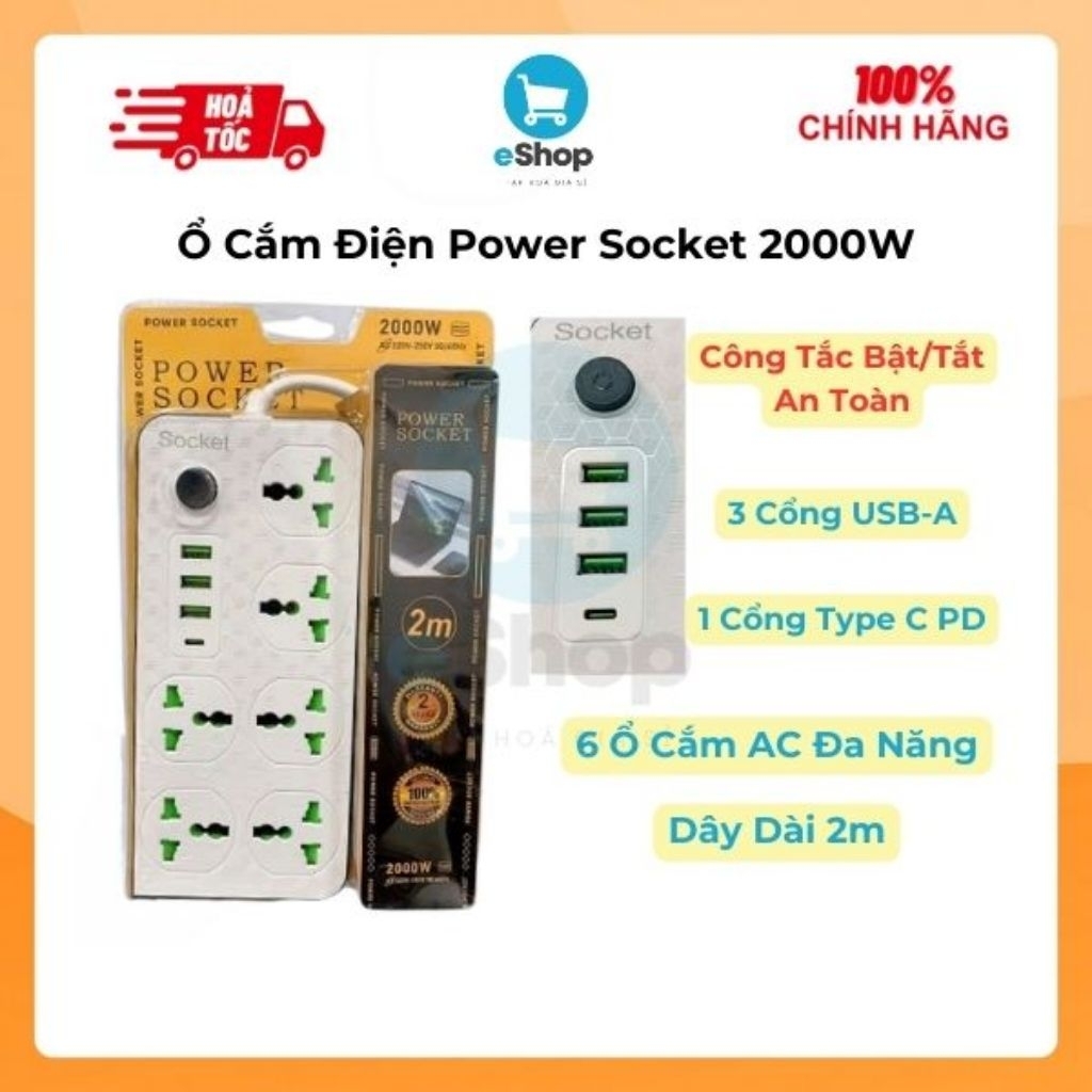 Power socket - Giá Tốt, Miễn Phí Vận Chuyển, Đủ Loại | Shopee Việt Nam