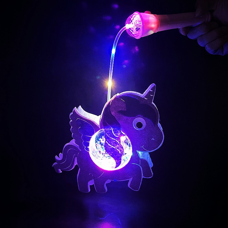 Lồng Đèn Nhựa Phát Sáng Có Nhạc Cho Bé Đồ Chơi Trung Thu Vui Trung Thu Ngựa Pony Khủng Long - Đồ Chơi Cho Bé PUKAPI
