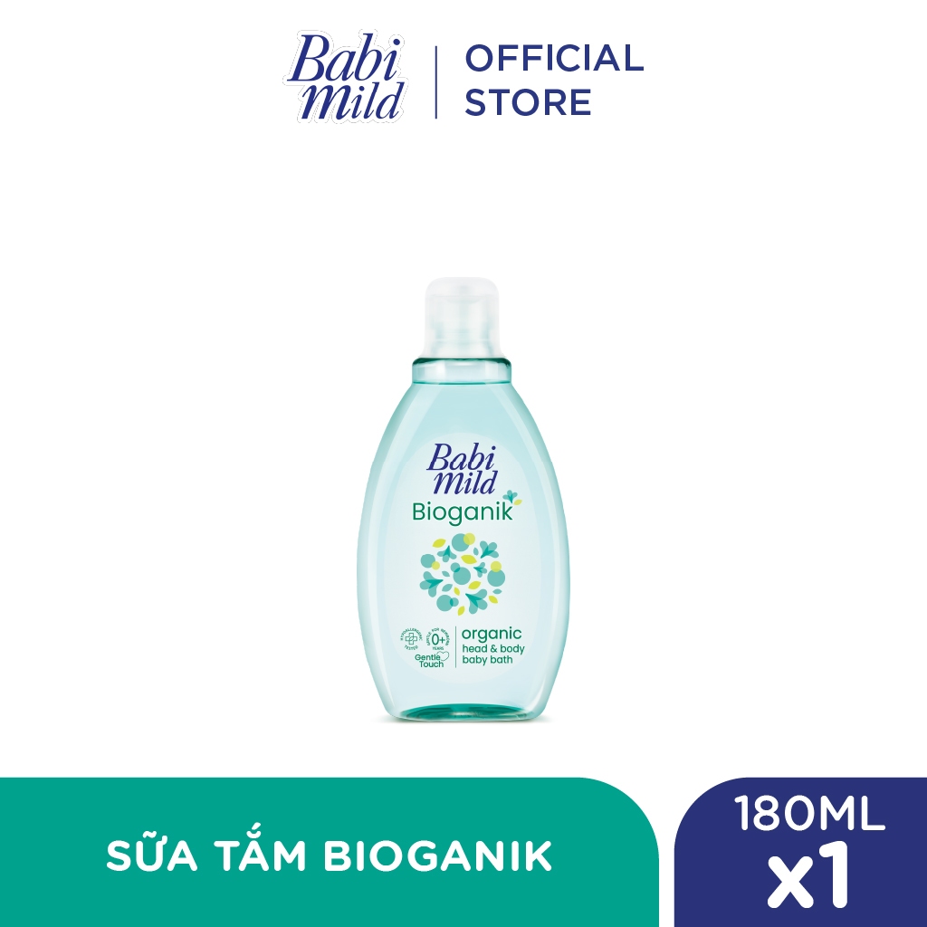 Sữa tắm gội toàn thân cho bé Babi Mild 180ml