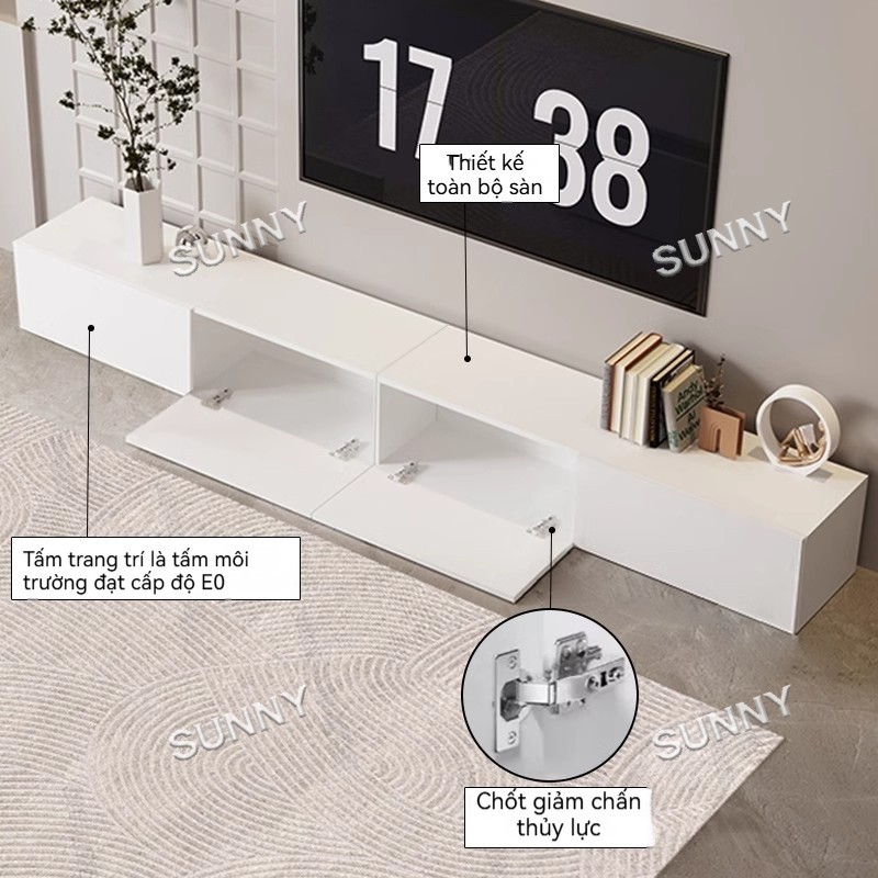 SUNNY Tủ lưu trữ 2 cánh gỗ công nghiệp sang trọng tiện lợi dùng cho phòng ngủ và phòng khách
