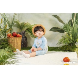 Chaang AW2025 Bộ dài babydoll, cổ trụ Haverst cho bé T9.1