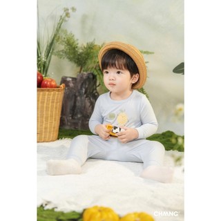 Chaang AW2025 Bộ dài babydoll, cổ trụ Haverst cho bé T9.1