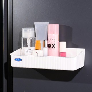 Bộ 2 khay dán tường, nhà tắm, rửa chén, nhà bếp, gia vị, mỹ phẩm - Dutha
