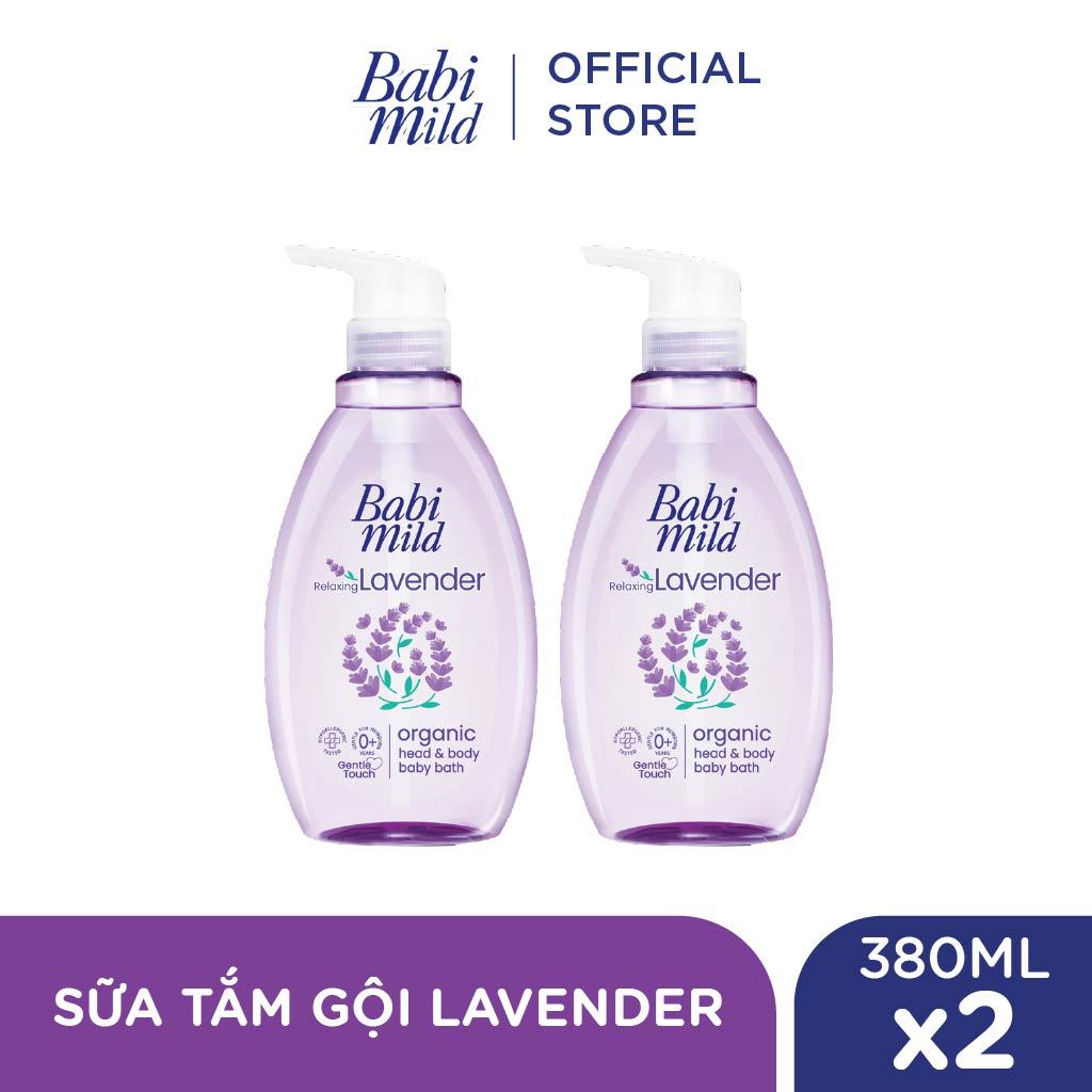Combo 2 Sữa tắm gội toàn thân cho bé Babi Mild 380mlx2