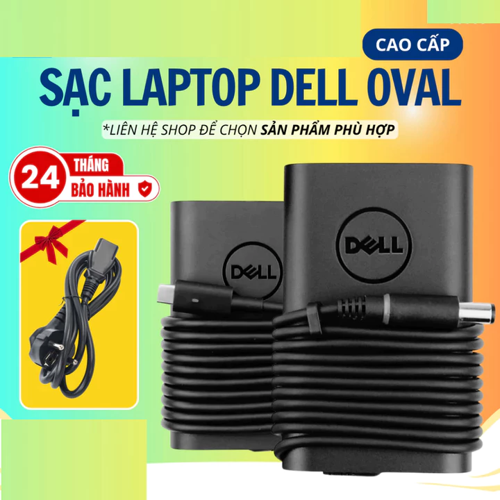 Sạc Laptop DELL 65W/90W/130W Sạc DELL type C ,Sạc Máy Tính DELL CAO CẤP BẢO HÀNH 24T