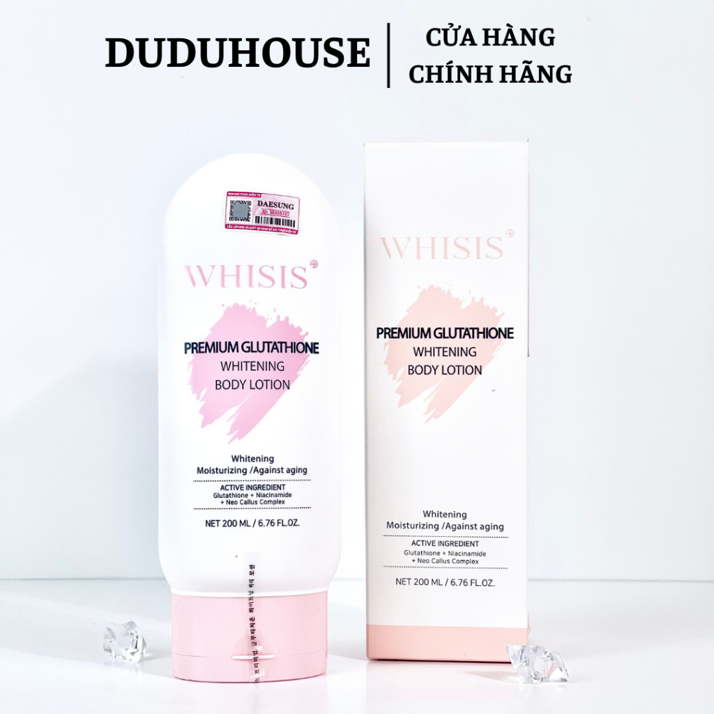 whisis premium glutathione whitening body lotion Kem Dưỡng Thể 200ml Dividend ETFs are popular Discreet Packaging Size:2g x 30 sticks