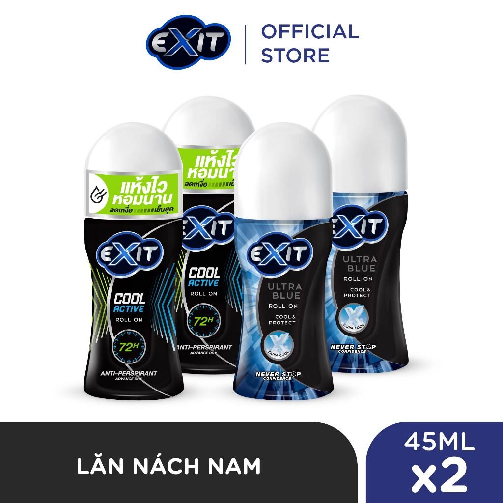 Combo 2 Lăn nách nam Exit 45ML