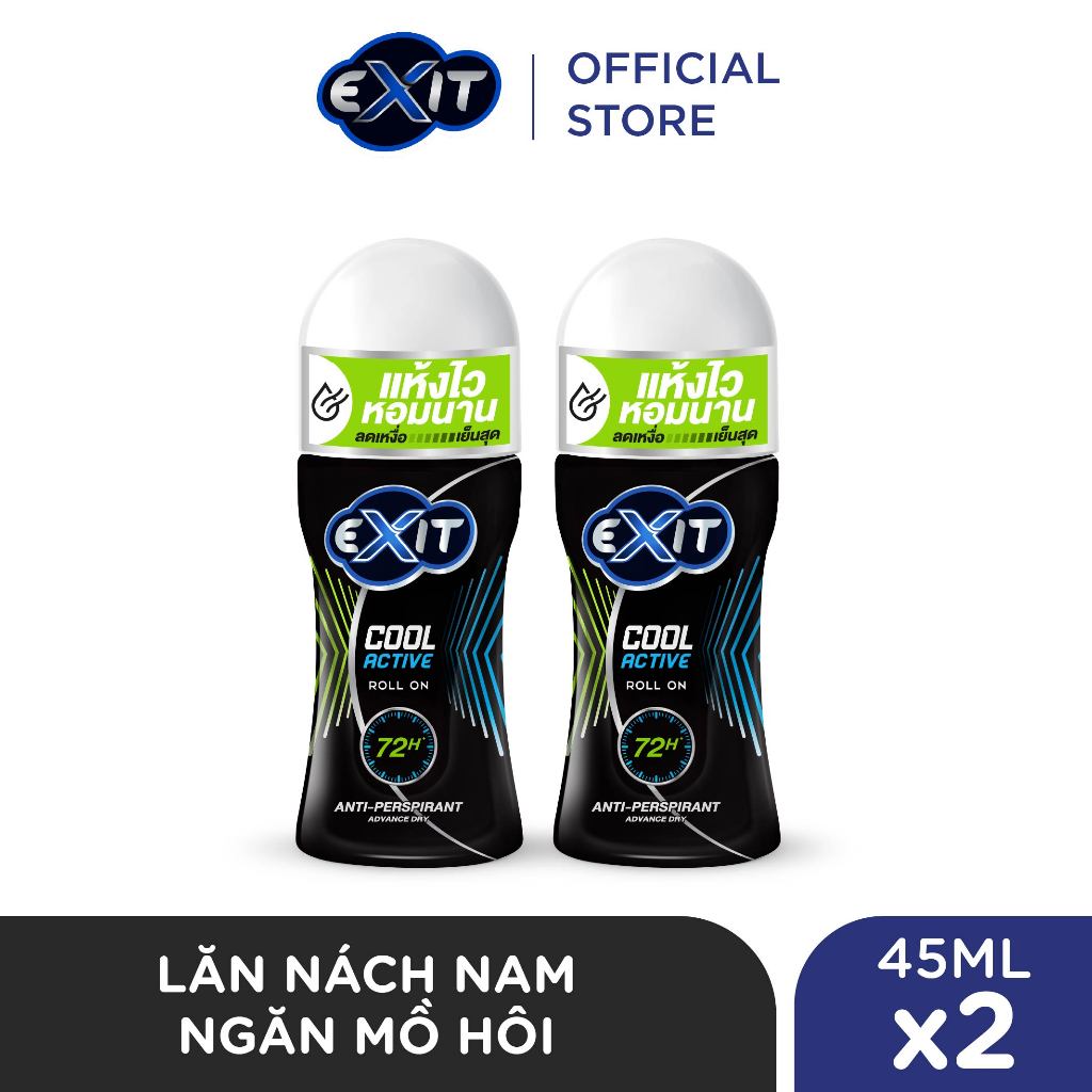 Combo 2 Lăn nách nam Exit 45ML