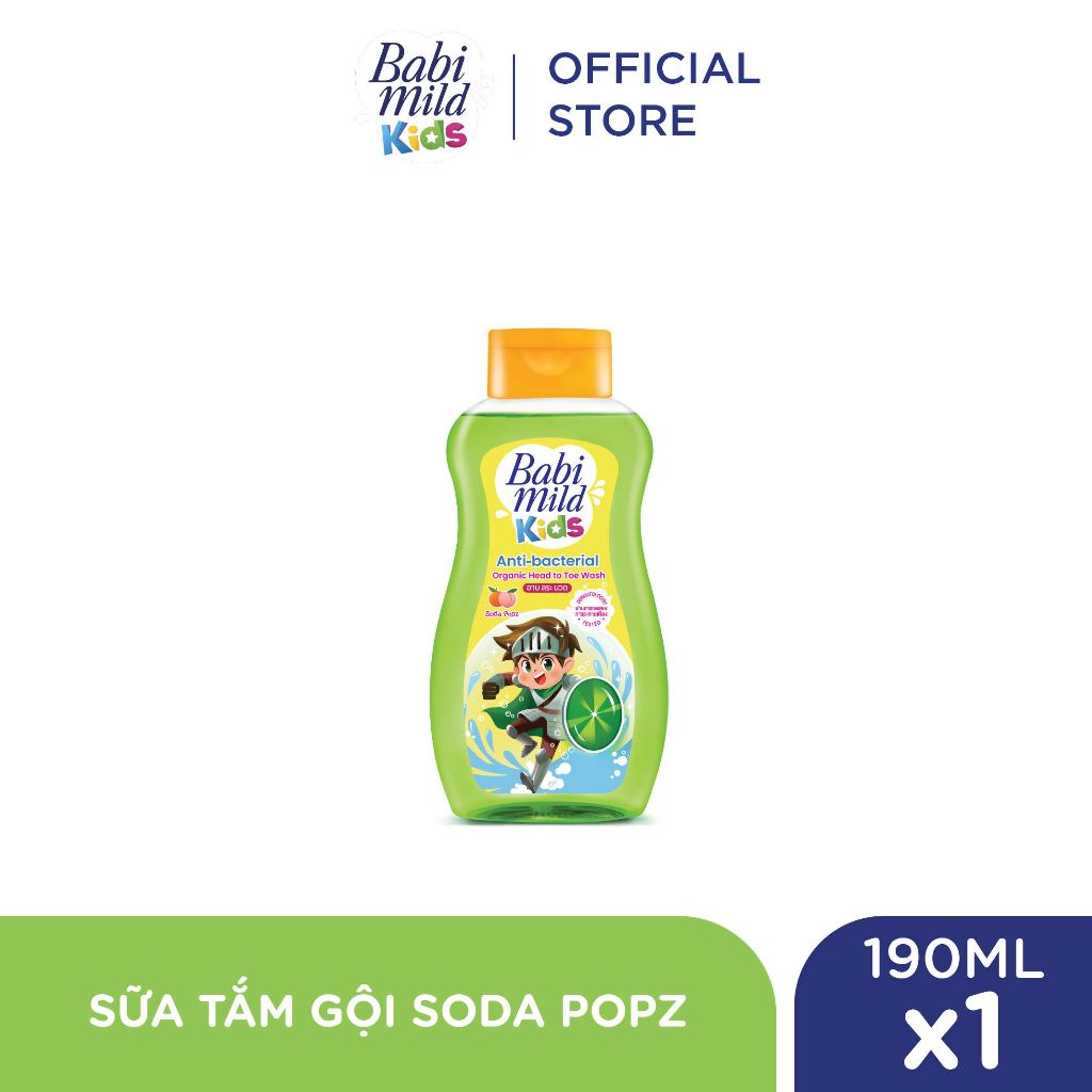 Sữa tắm gội toàn thân trẻ em Babi Mild Kids 190ml