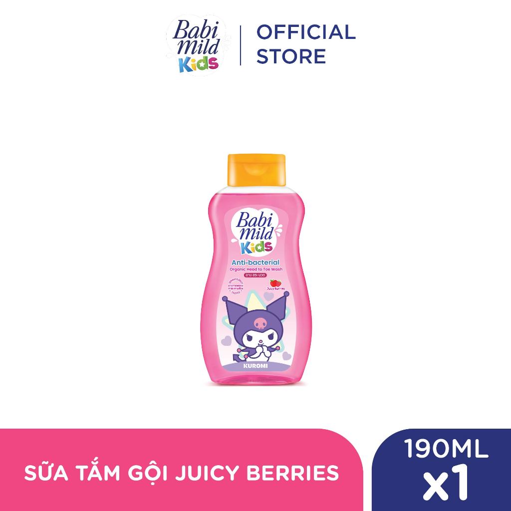 Sữa tắm gội toàn thân trẻ em Babi Mild Kids 190ml
