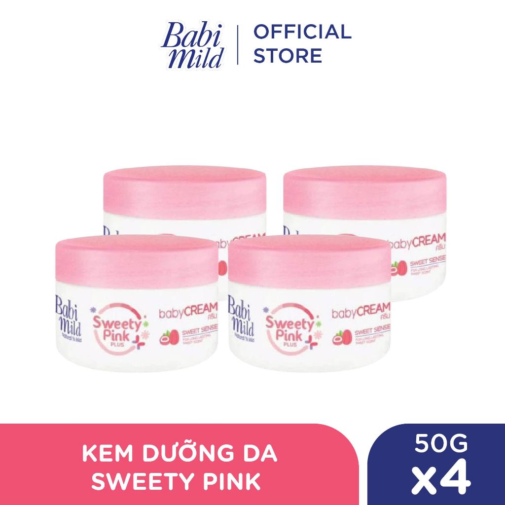 Combo 4 Kem dưỡng da Babi Mild 50Gx4