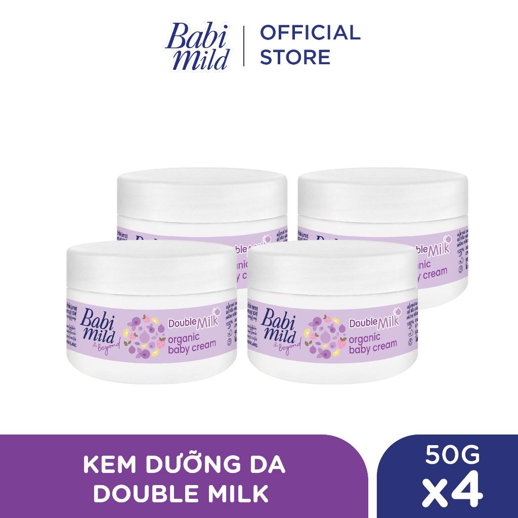 Combo 4 Kem dưỡng da Babi Mild 50Gx4